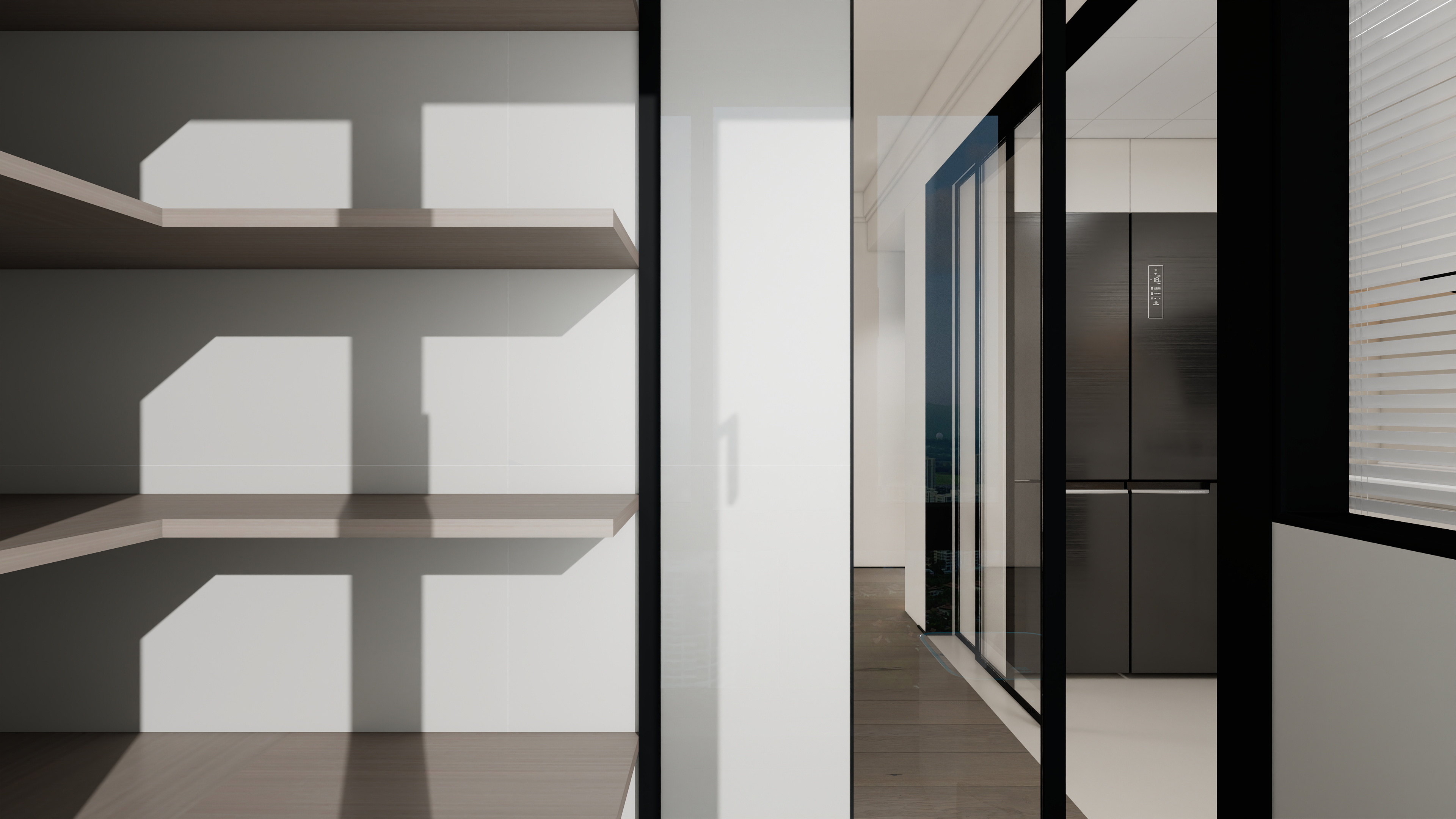 设计师丨胡月平-现代简约83㎡3室装修效果图