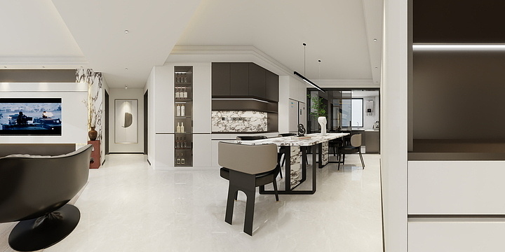 街头保安-乔新乐府130-装修设计方案