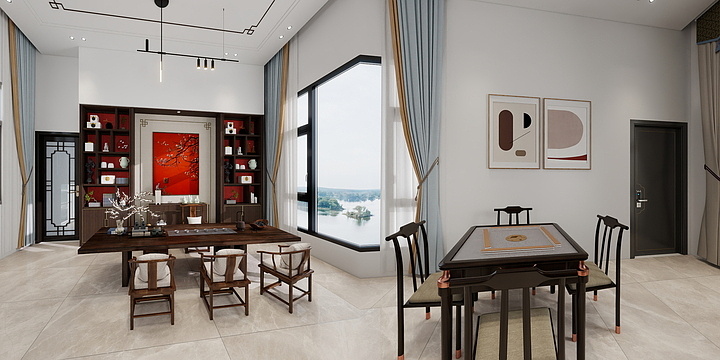 别墅专业设计-品茶休闲区-装修设计方案