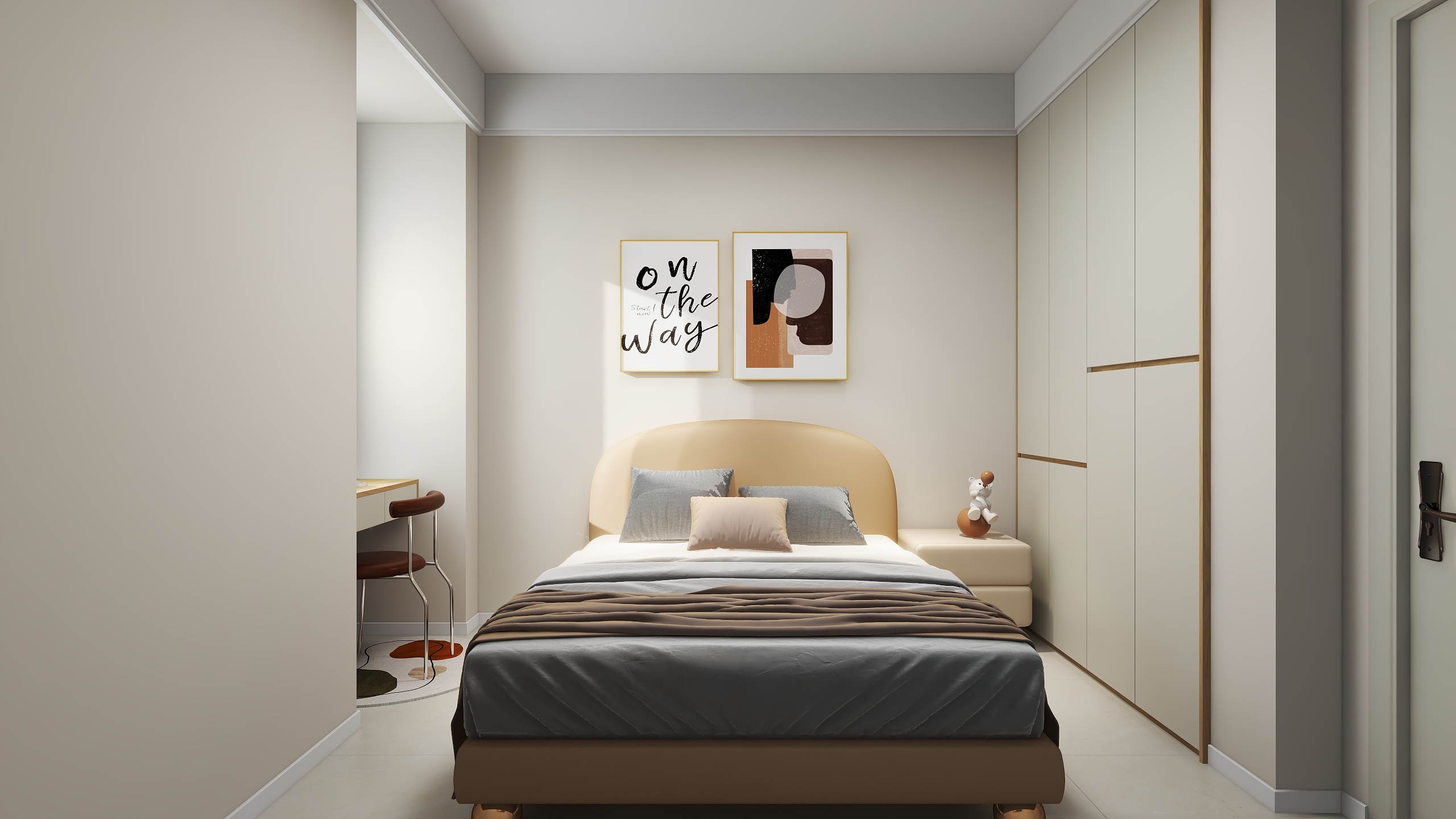 设计田工-兴华御水澜湾124㎡3室装修效果图