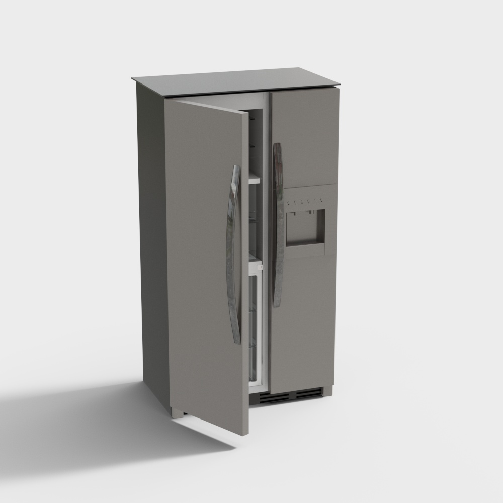 开门冰箱3D模型