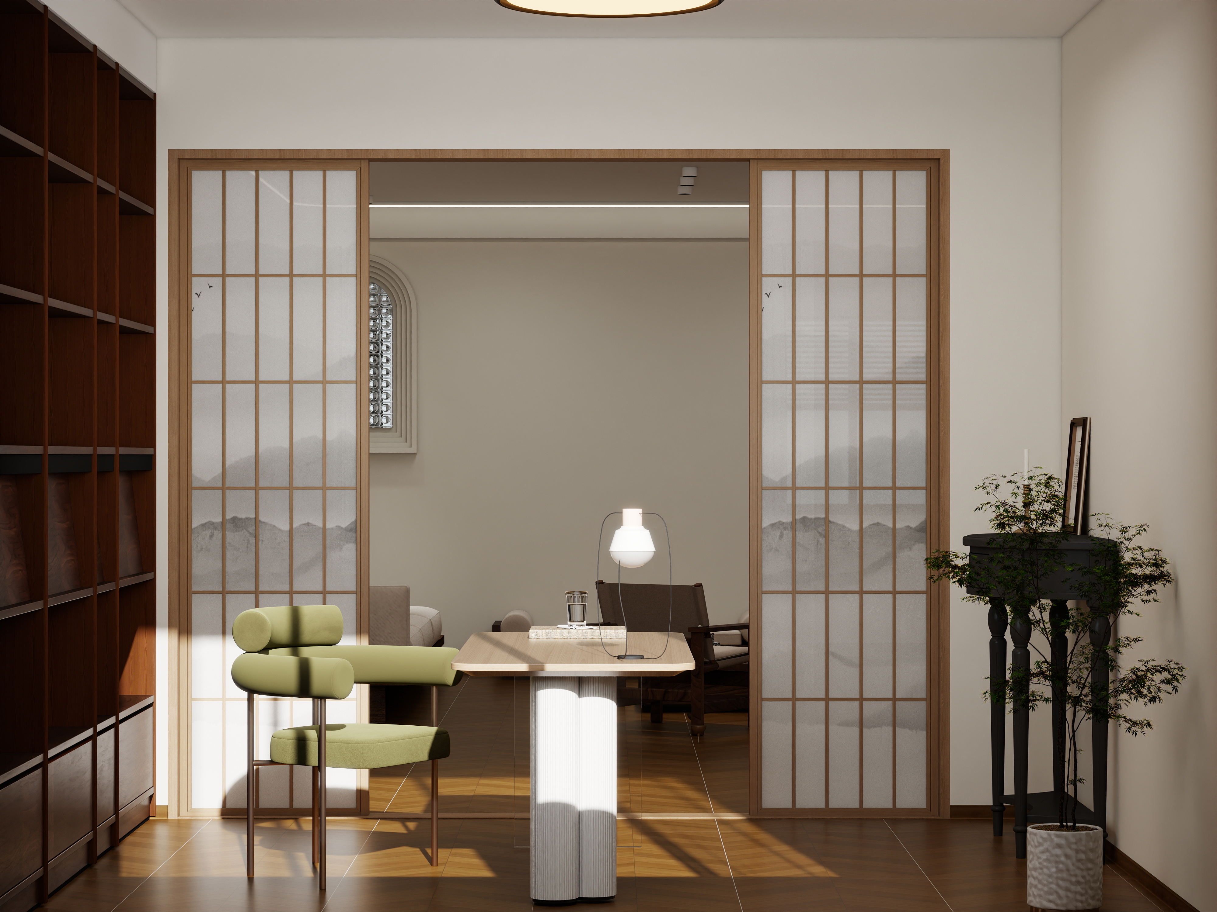 唐山设计师岳镇岭-国泰公寓联排别墅240平米-轻法式装修效果图