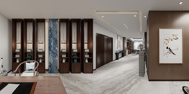 子夕设计有限公司-史总办公室-装修设计方案