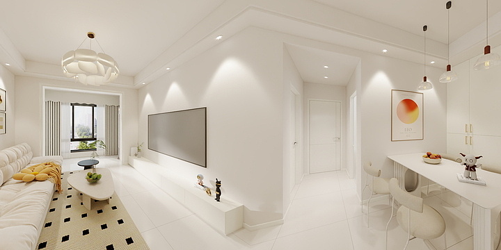 启新装饰公司-凯旋门6-1-604-装修设计方案