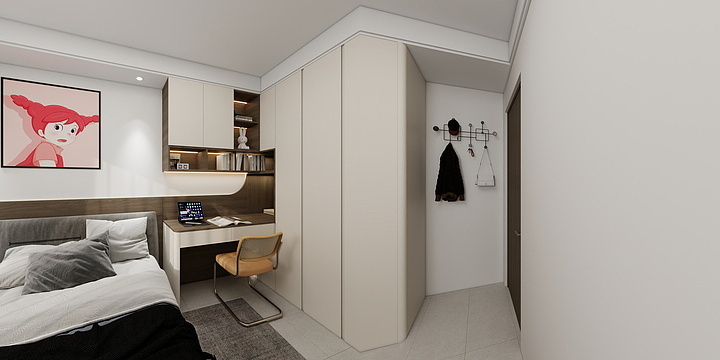 LXDZ-laoya124㎡1室-装修设计方案