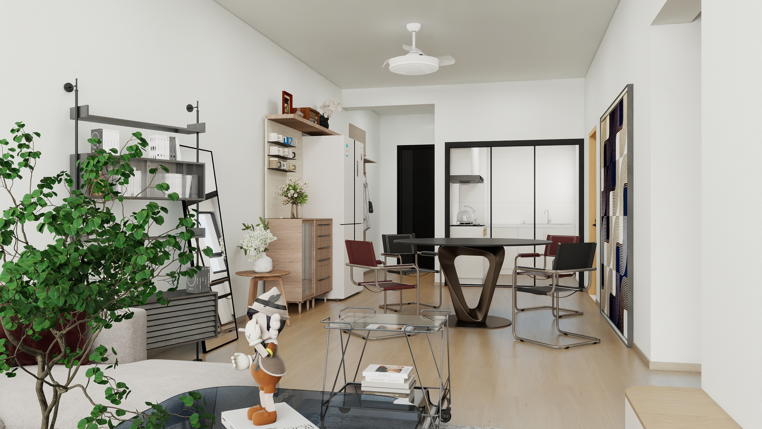 冷冽幼童-93㎡3室装修效果图