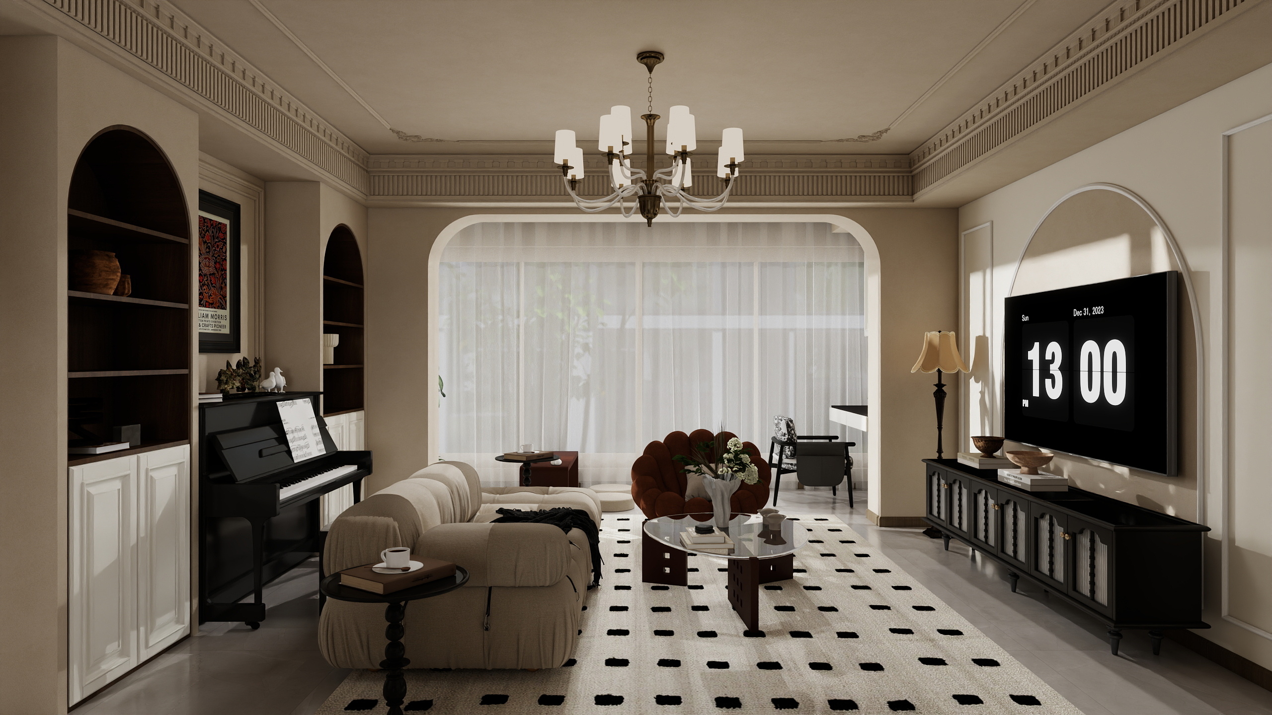 李林-欧式117㎡2室装修效果图