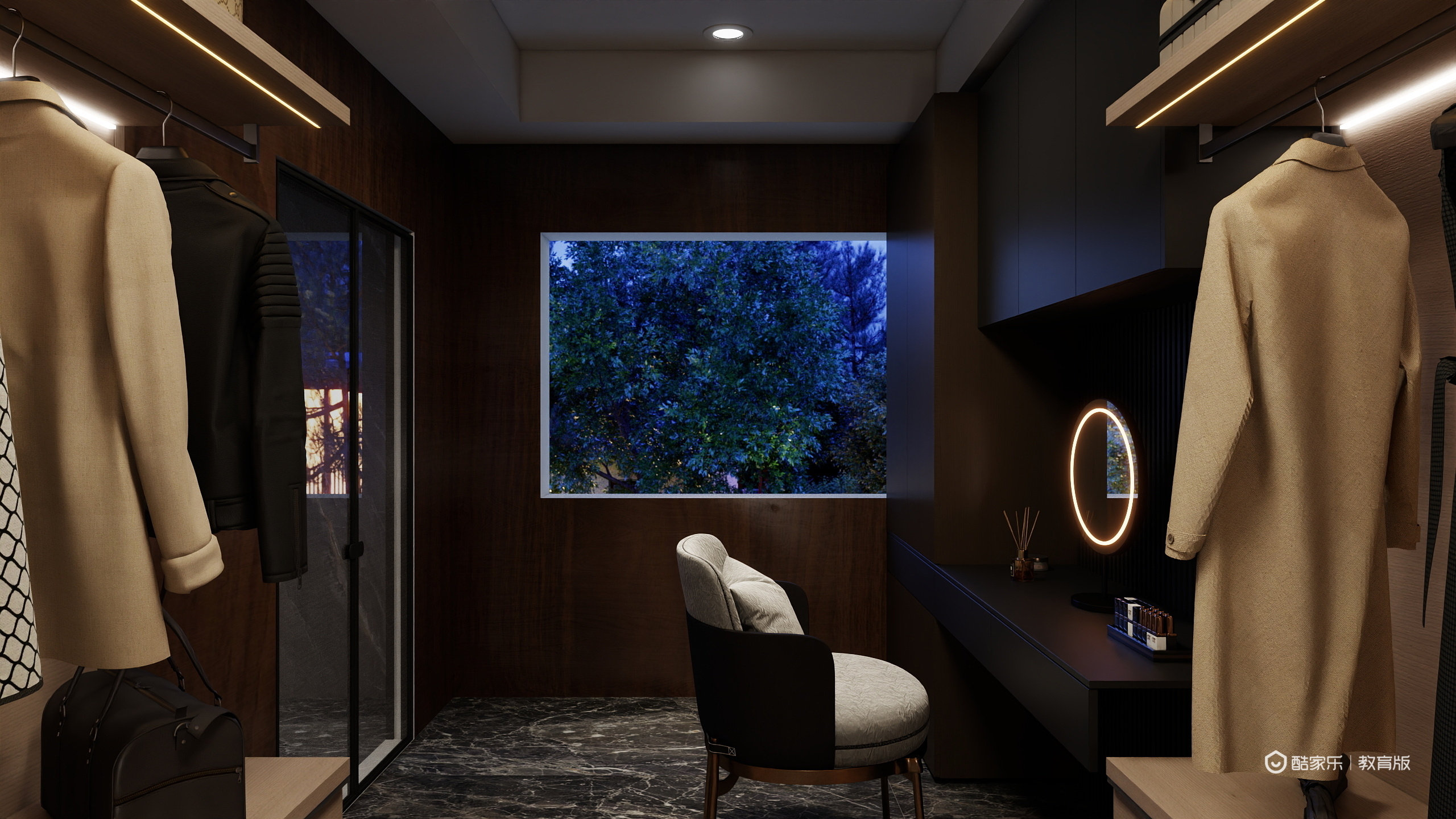 梁炜程-自在城自在墅161㎡2室装修效果图