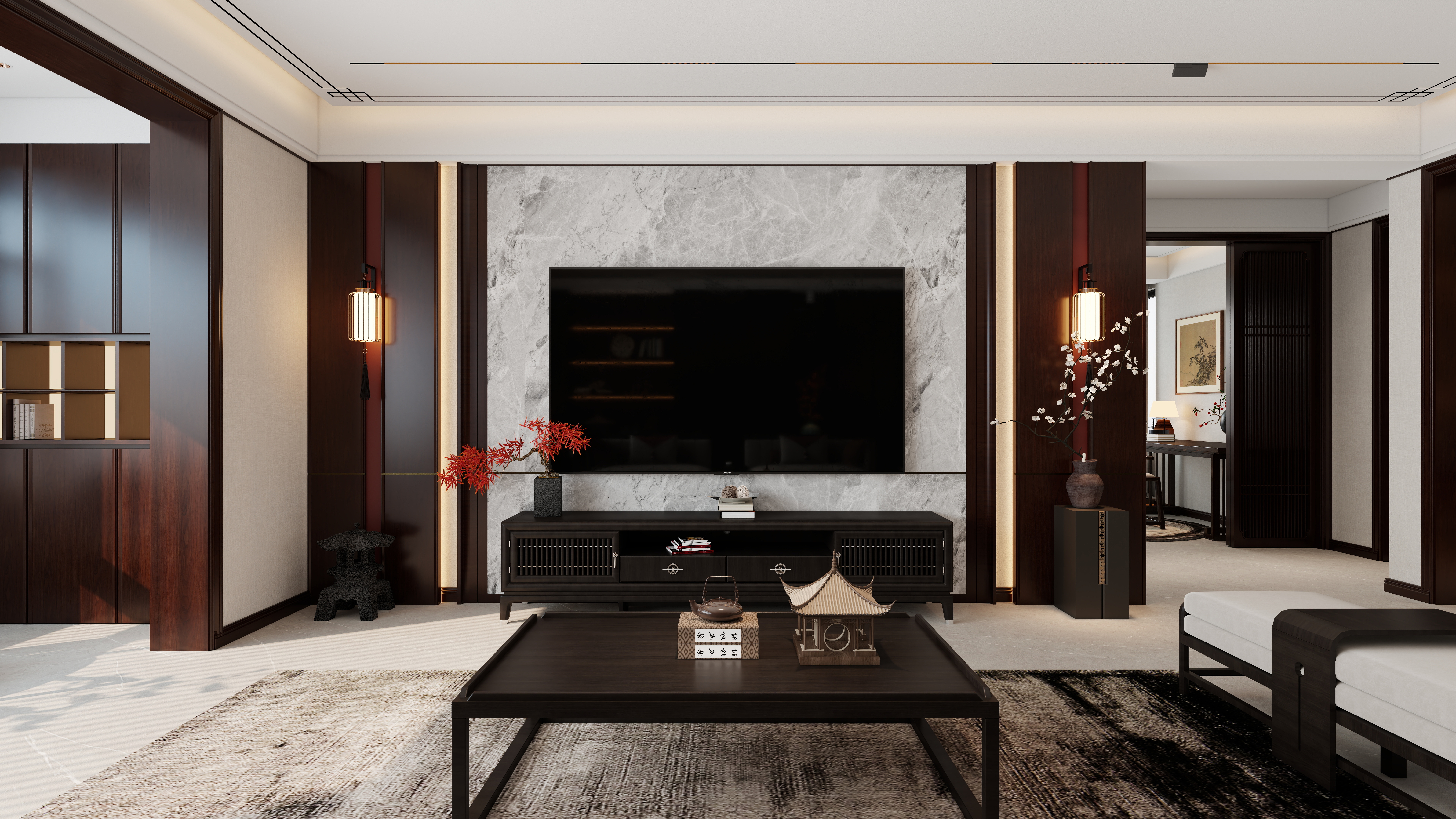 垣曲陈设计-垣曲河畔·现代中式雅居-装修设计方案