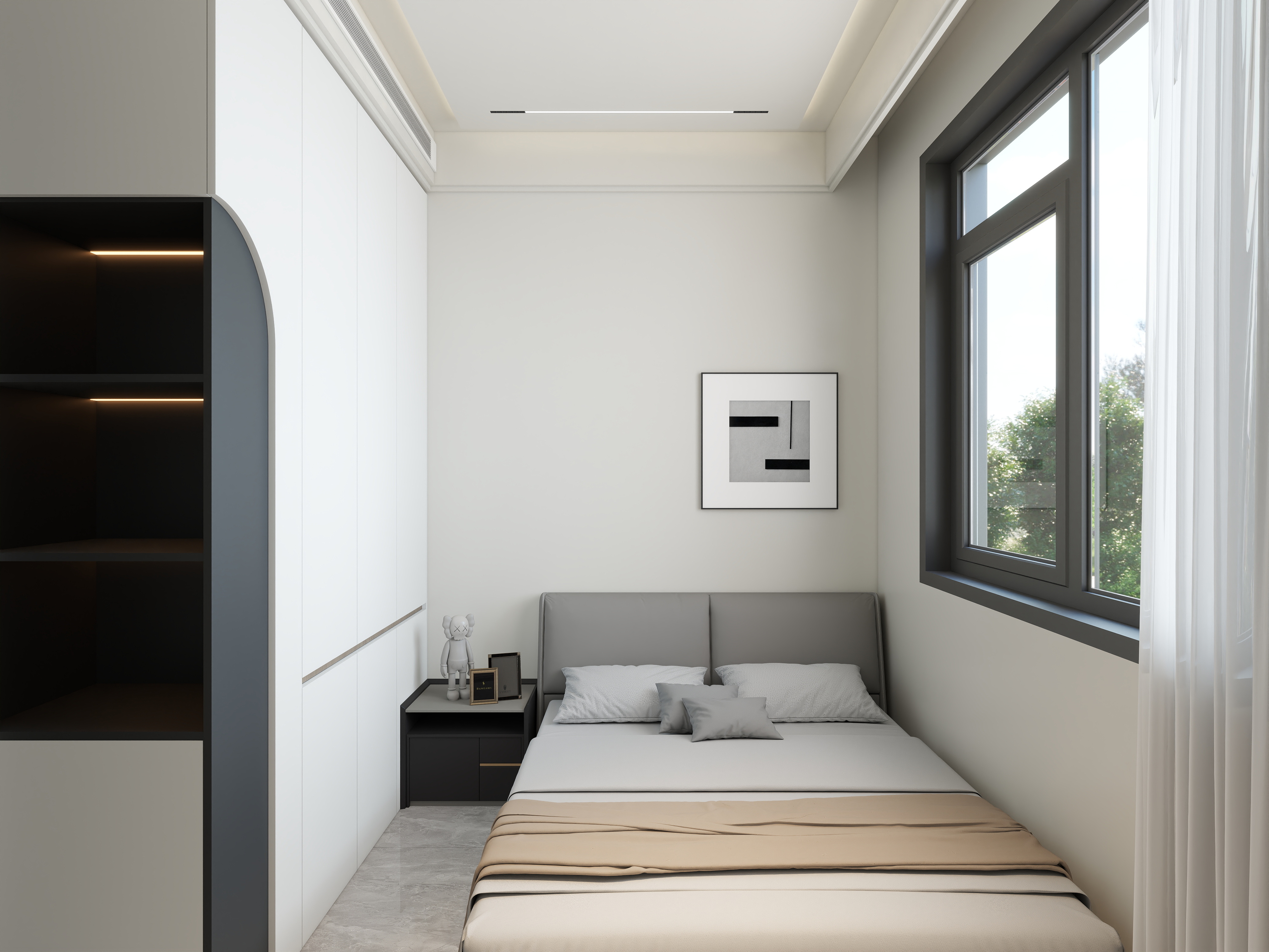 艺雅丽-113平现代简约   装修效果图