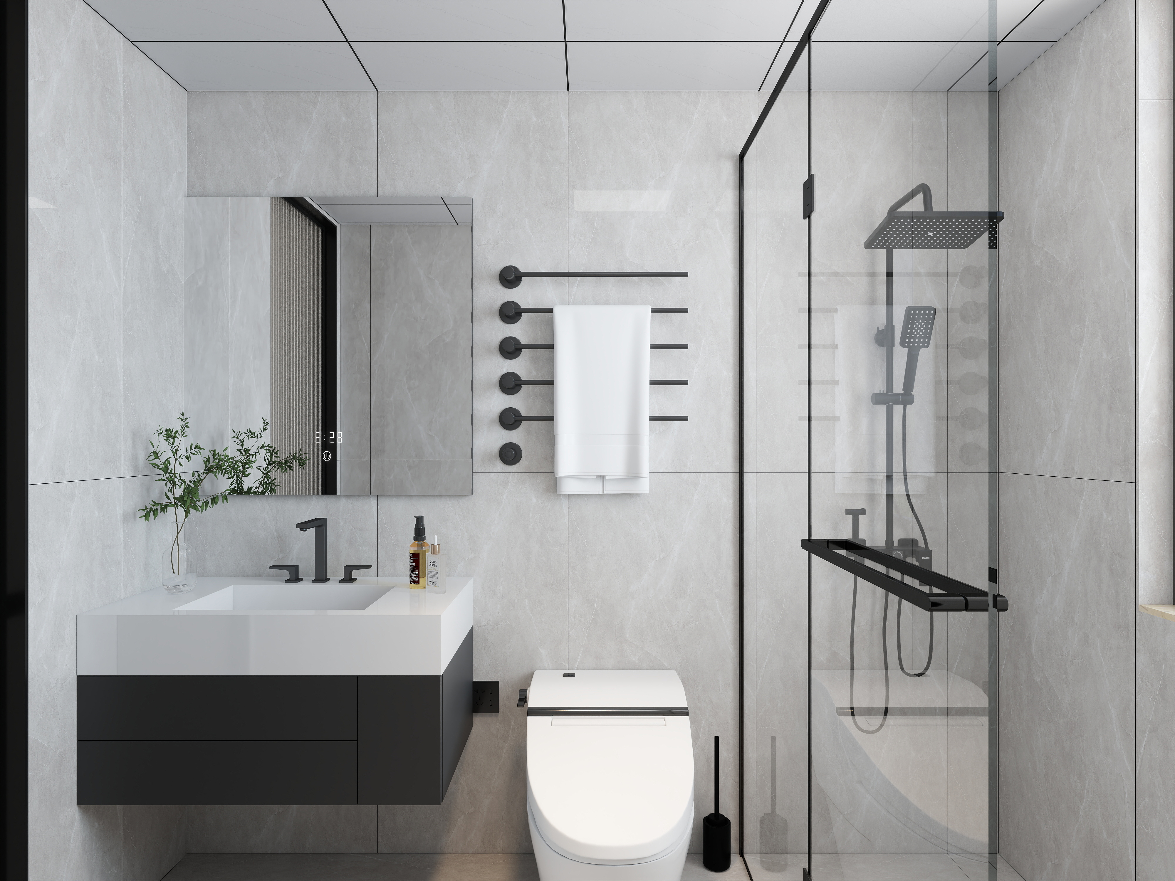 艺雅丽-113平现代简约  装修效果图