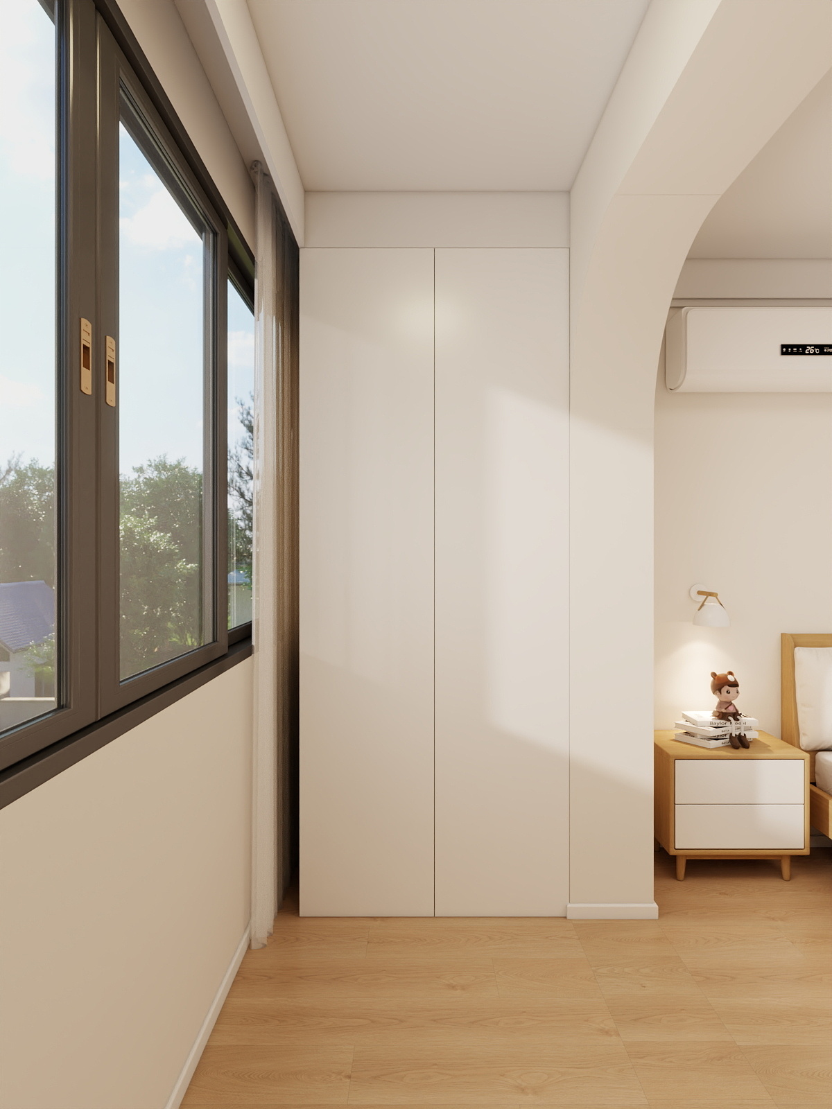 夏梦焱-原木奶油风装修效果图