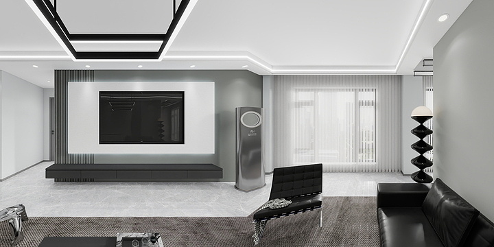 赤幽-中海珑湾102㎡中户3-2-1902-装修设计方案