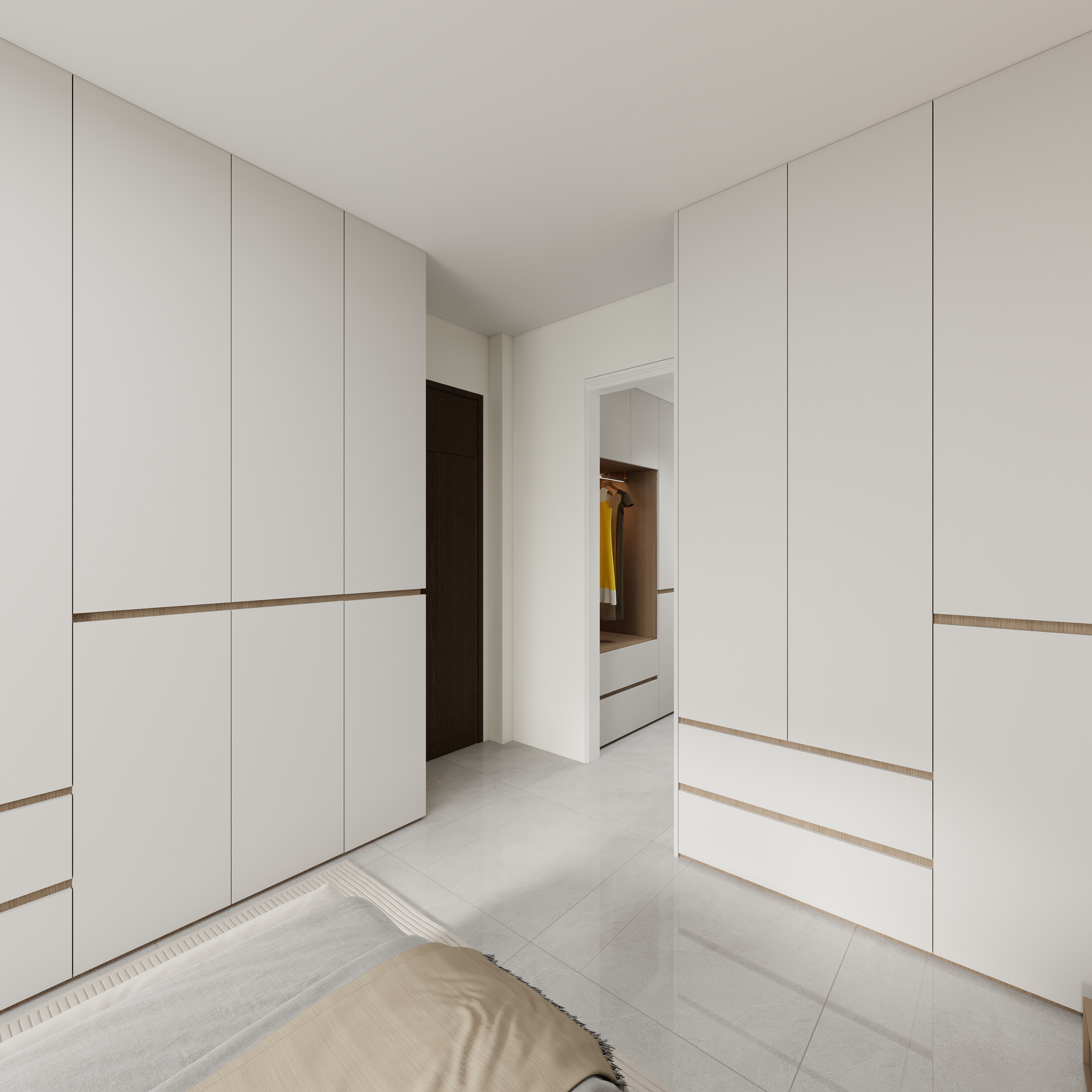 东莞全屋全案设计-东莞常平东田麗明居H座8B一层主卧装修效果图第5张