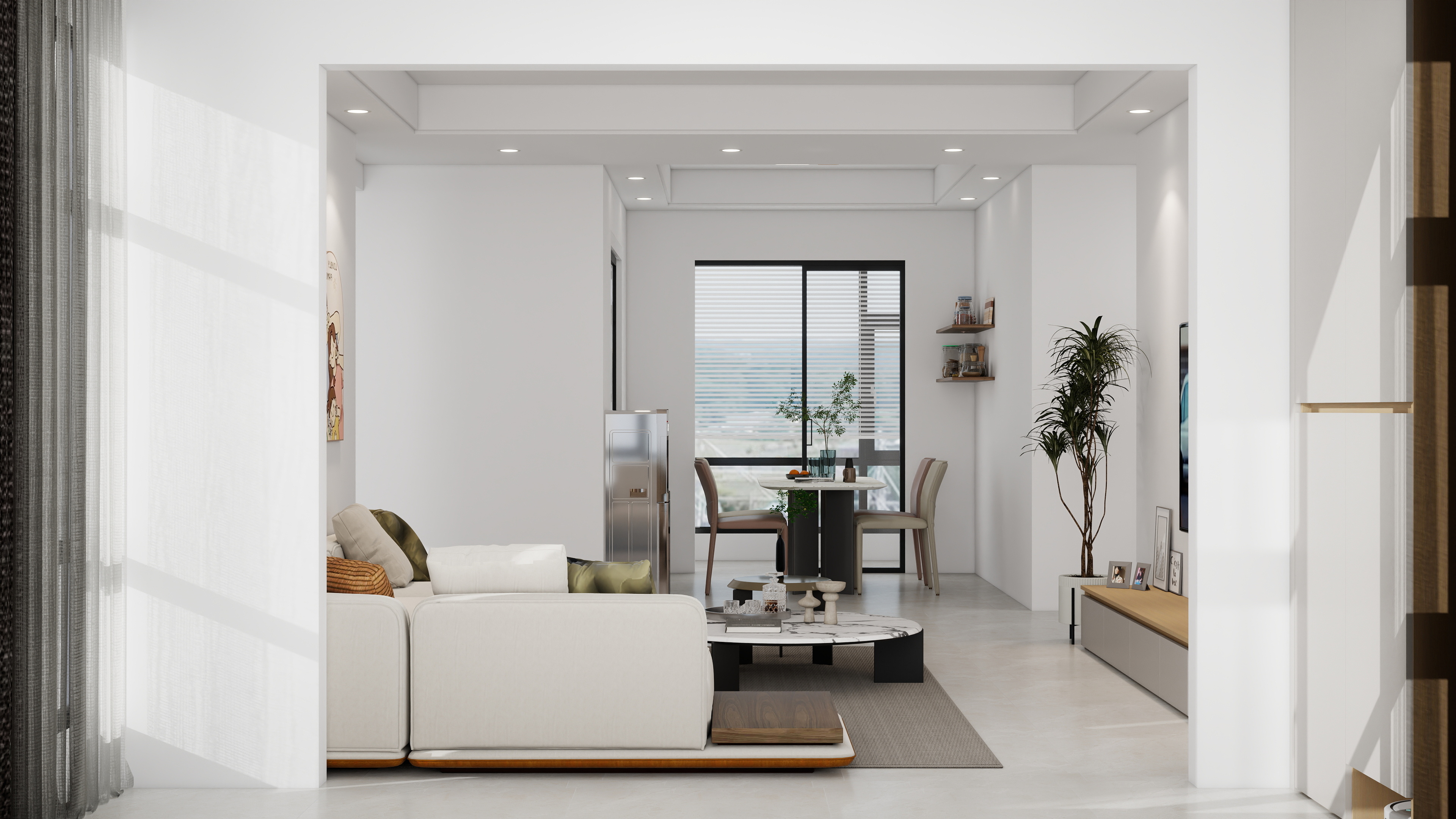 崎怪的上单-世通城市广场133㎡4室-装修设计方案