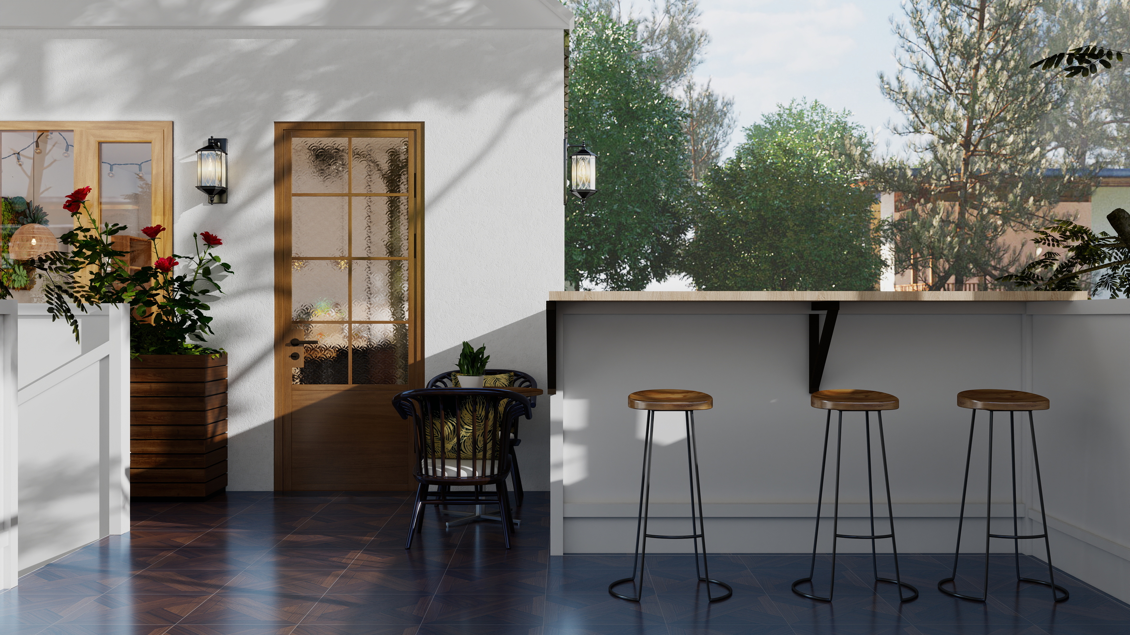 设计师珂源-大城小院原木55㎡装修效果图