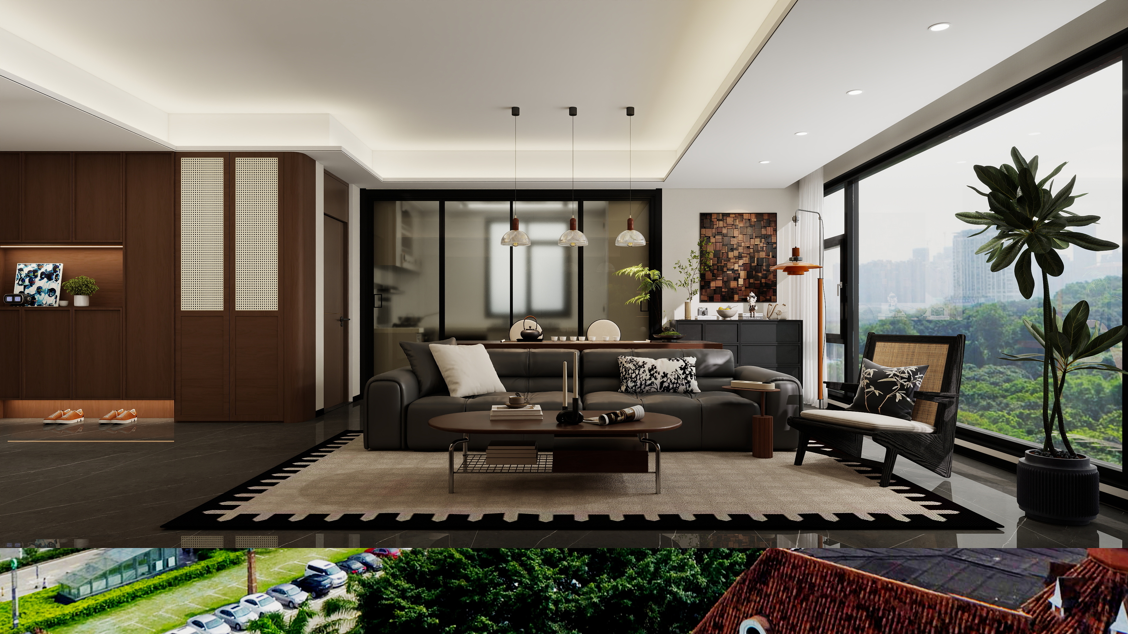 柯柯DMsT-深色中古三室-装修设计方案