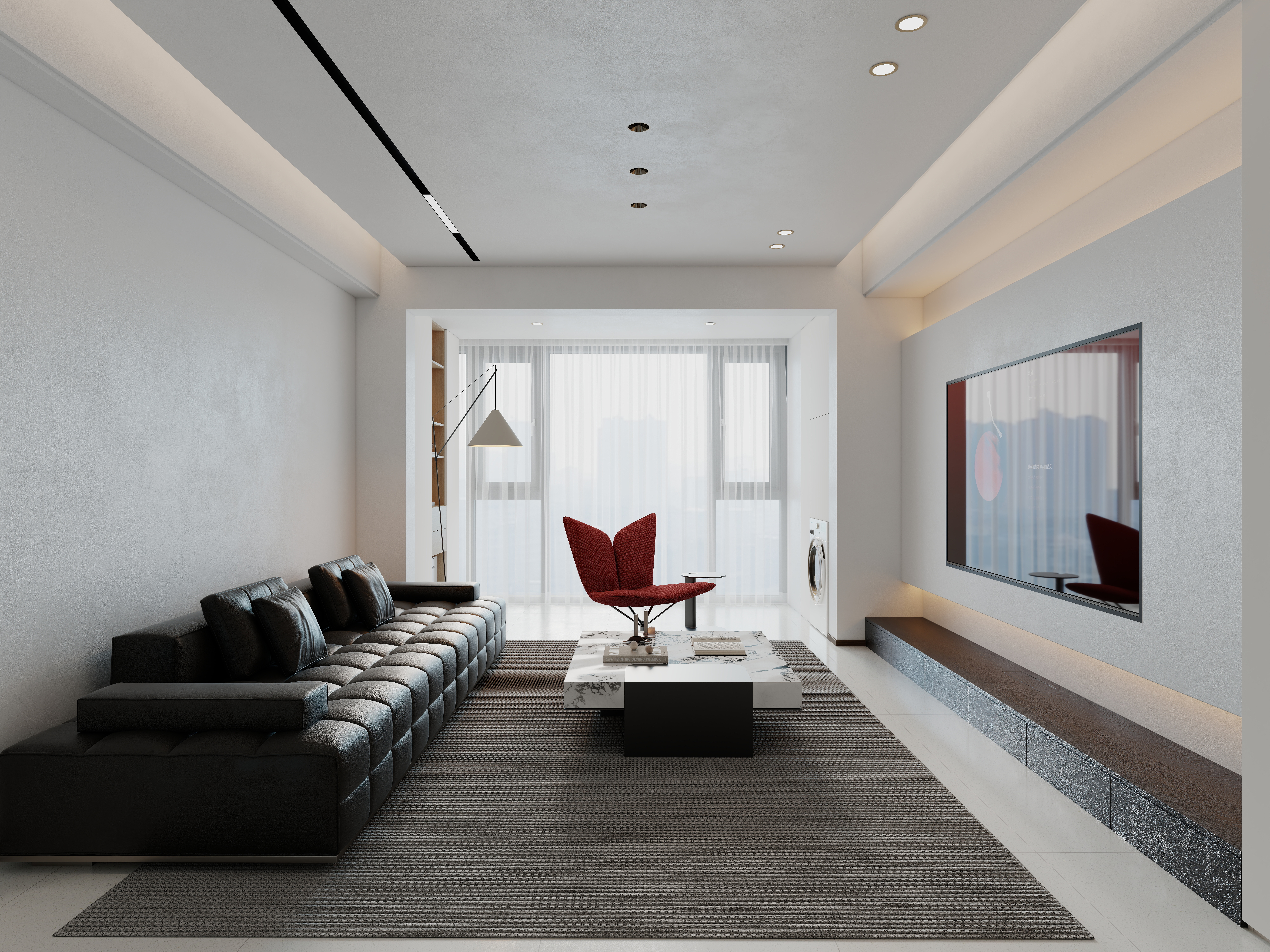 雾见山-现代简约奶油-装修设计方案