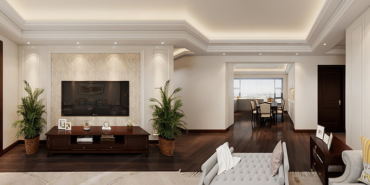 室内装饰设计罗工-轻美式-装修设计方案