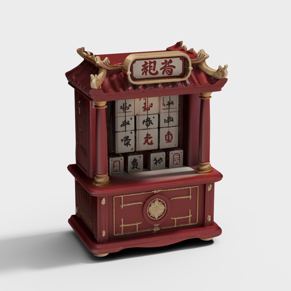 中国风桌面摆件3D模型