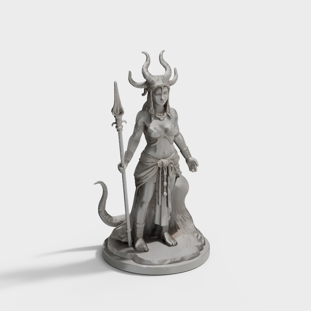 游戏角色摆件3D模型