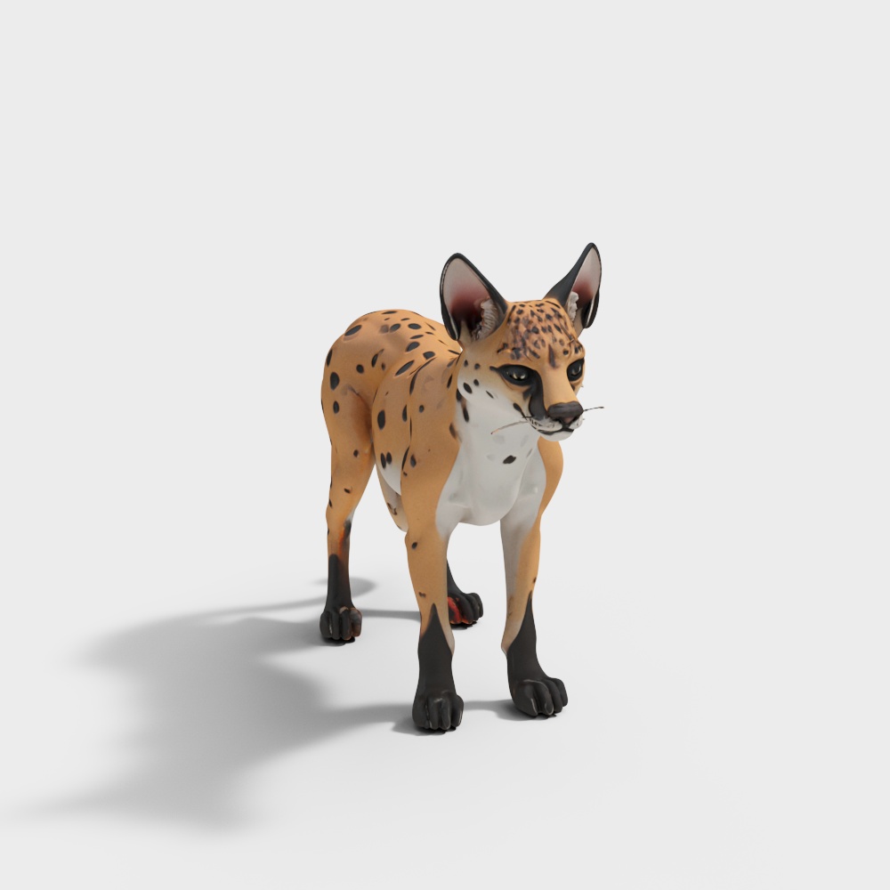 豹子摆件3D模型