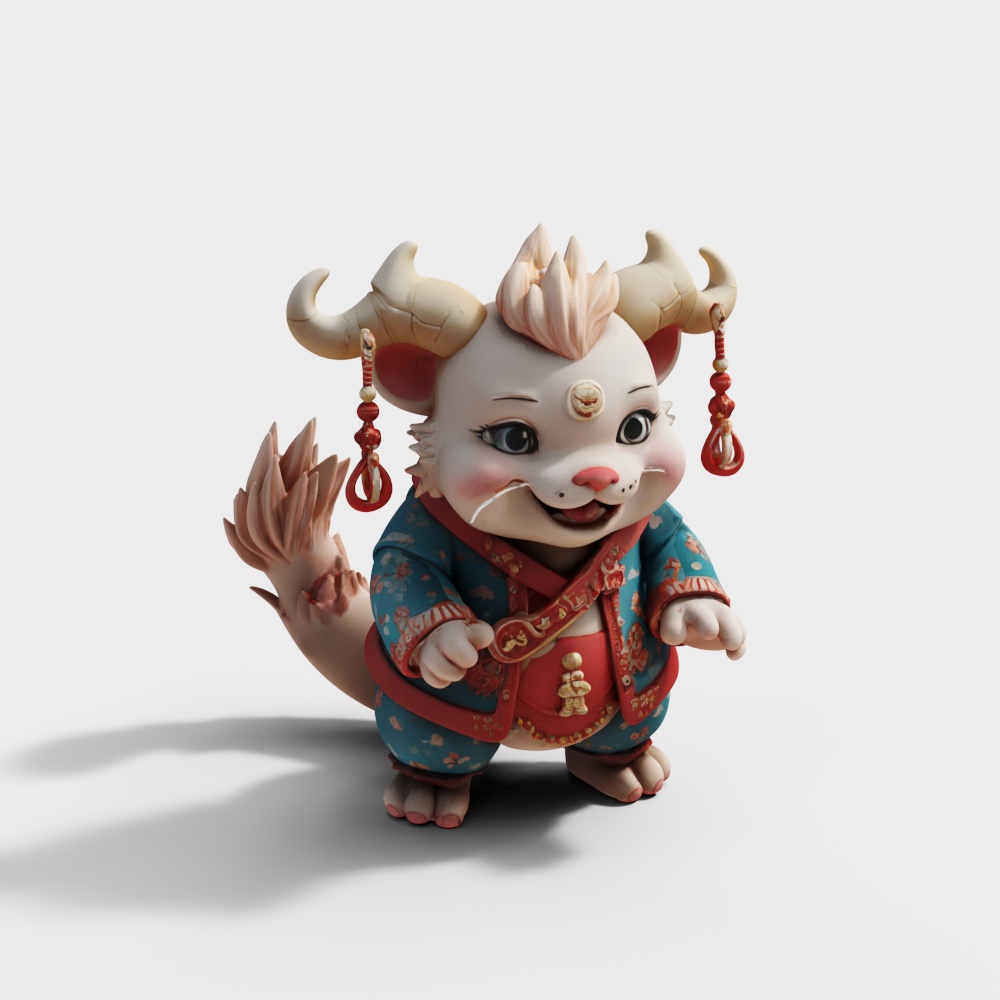 幻想角色摆件3D模型