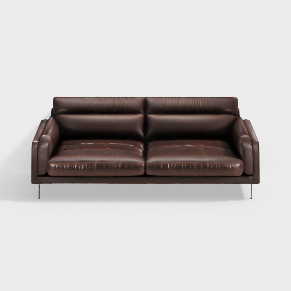Leather Living Sofa3D模型