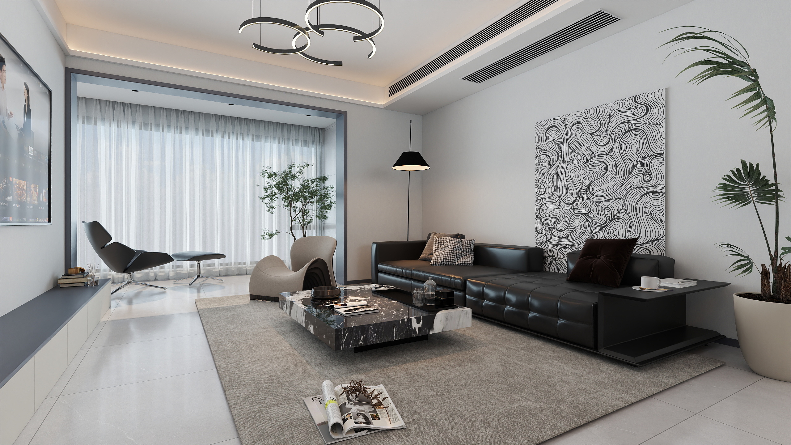 Mr.Zhou设计空间-江山印11-2-201-装修设计方案