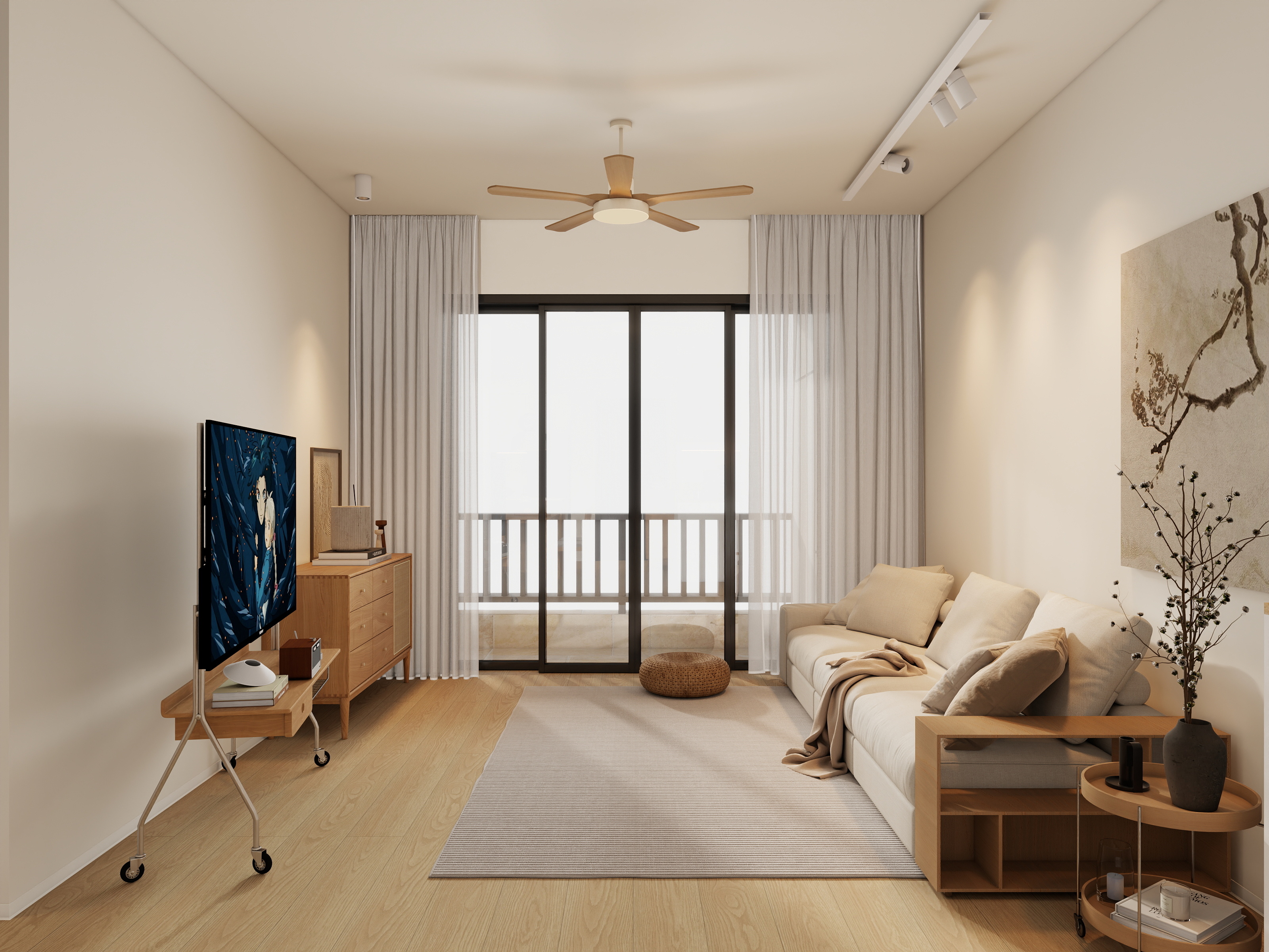 绿景装饰设计-海怡湾畔海韵园（不吊顶）-装修设计方案