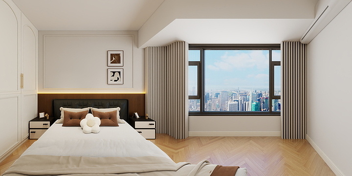 室内设计田甜-小七中古美式-装修设计方案