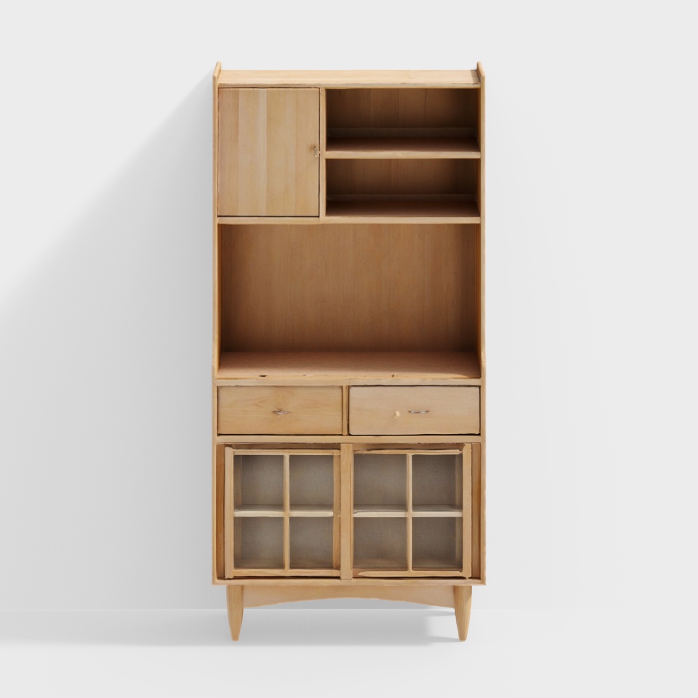Wooden Cabinet3D模型