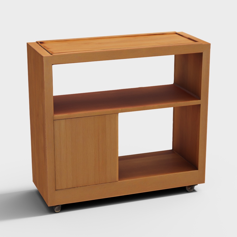 Wooden Storage Cart3D模型