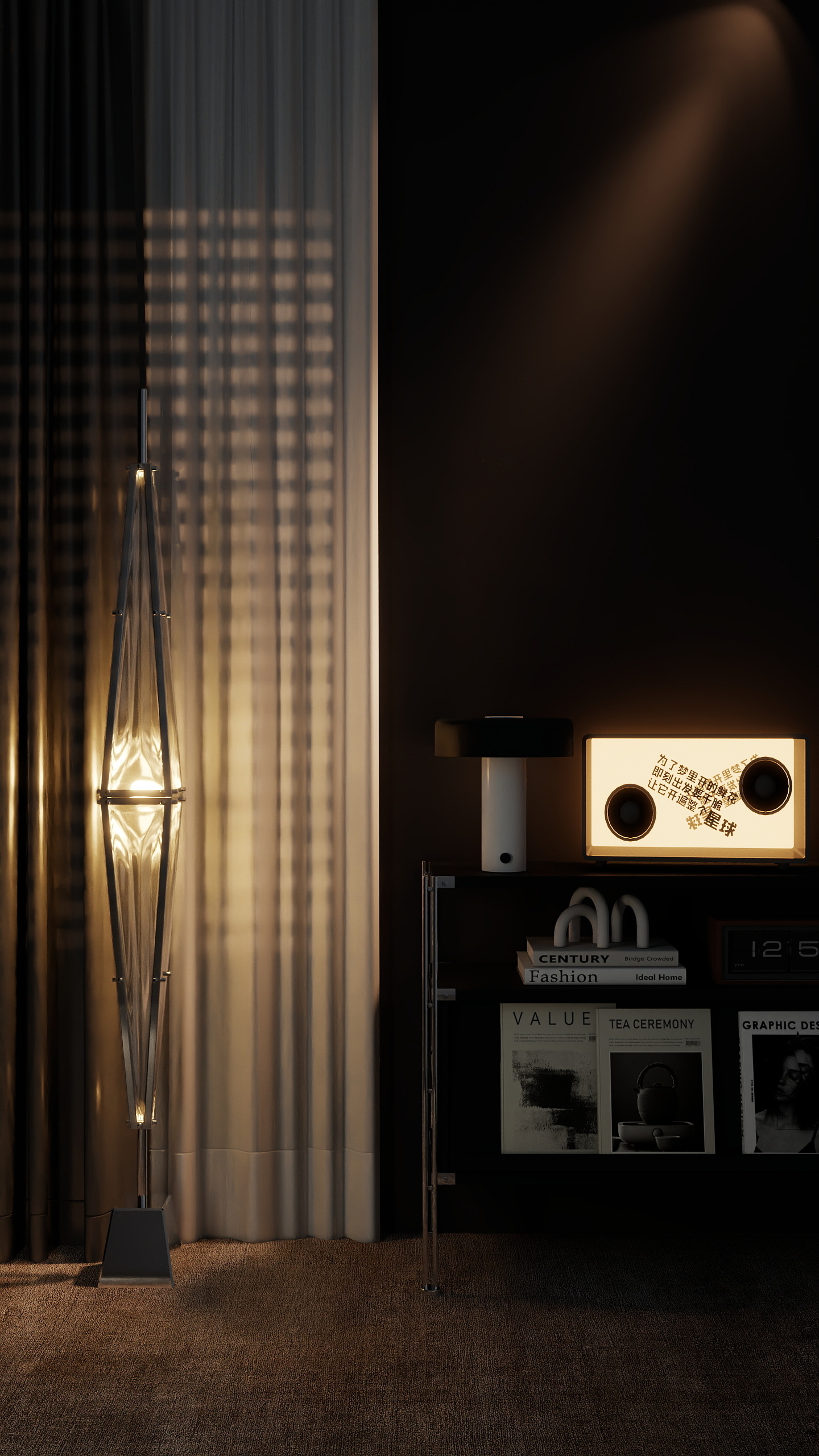 桔子皮U-法式直播背景-装修设计方案