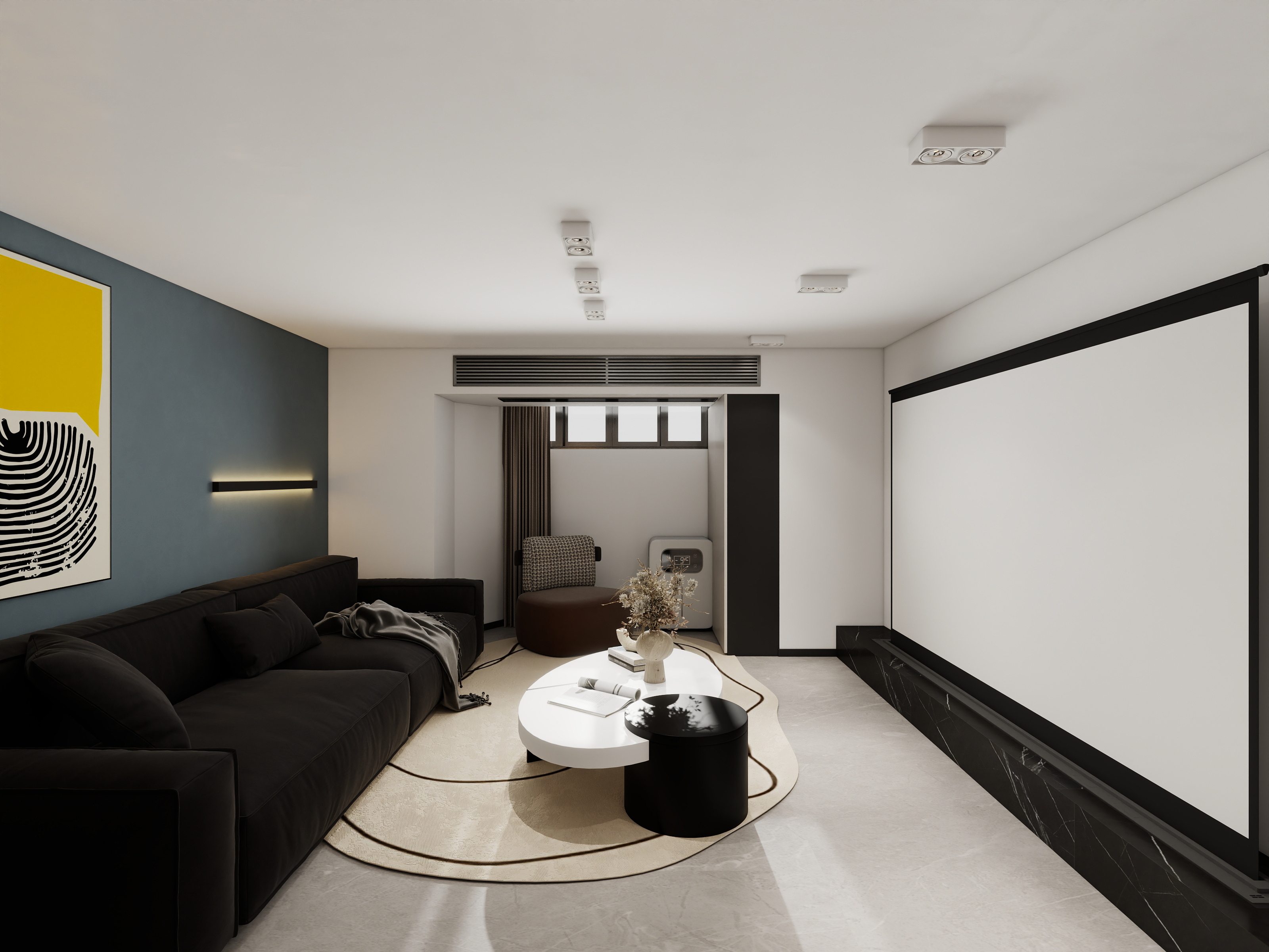 成爽-上海浅水湾花园(408平方现代简约别墅)装修效果图