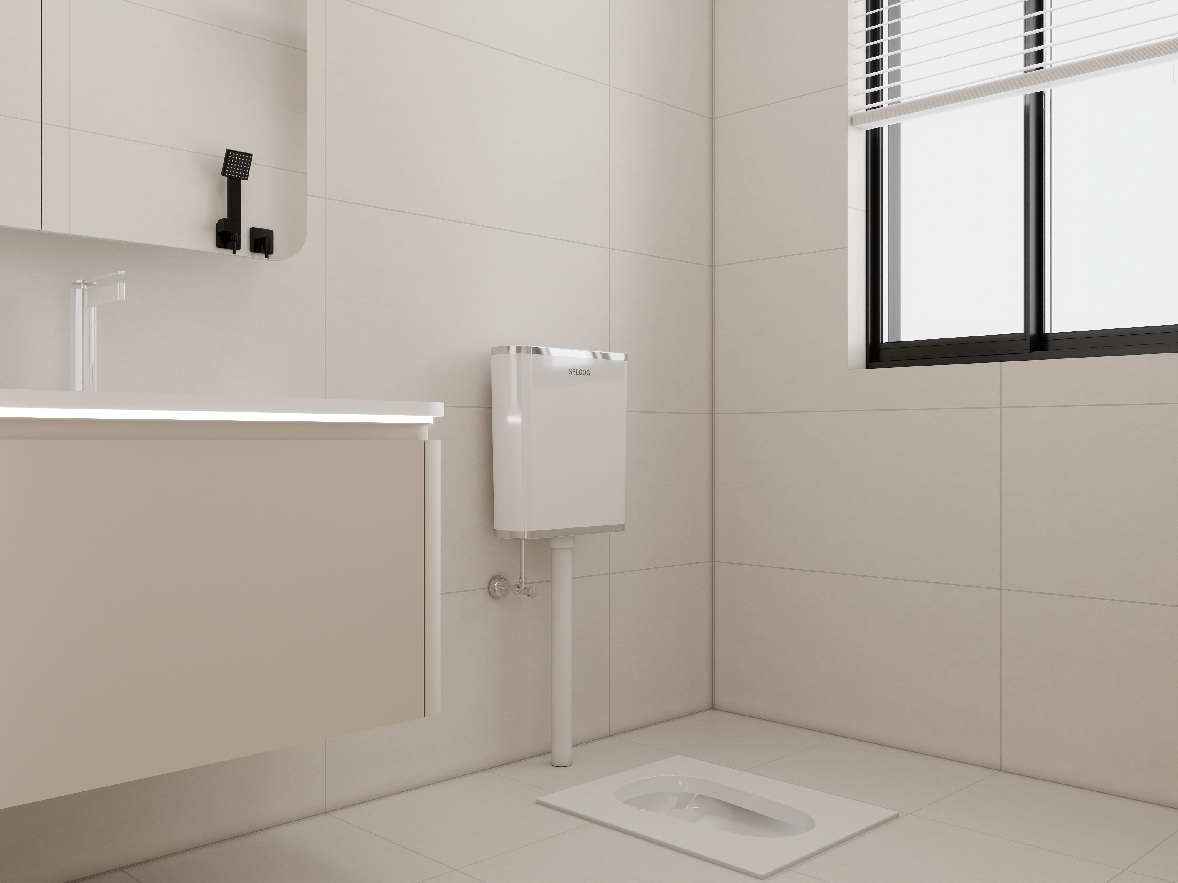 庄育霖-清水河畔102平奶油原木风3室装修效果图