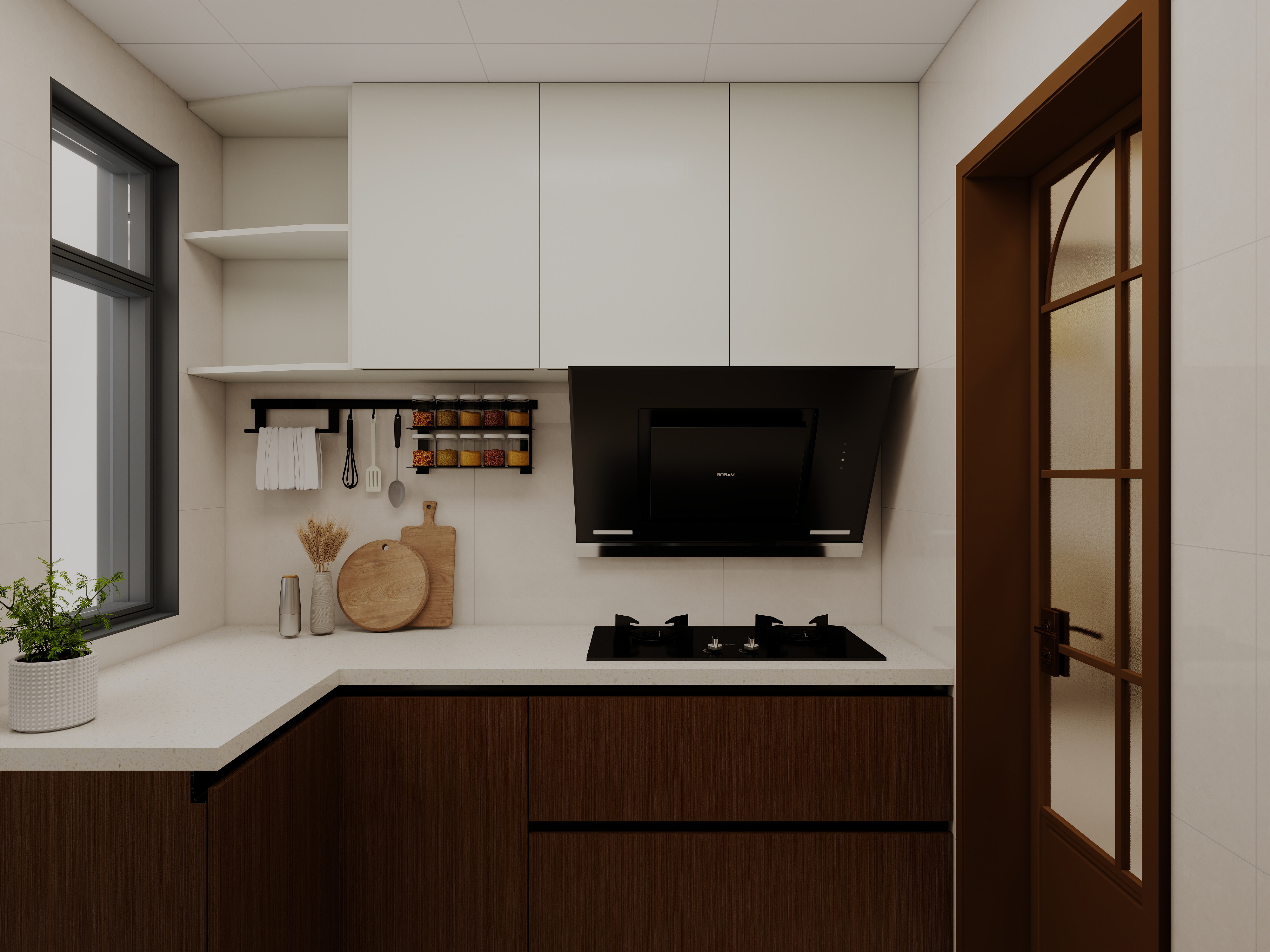 艺雅丽-99平中古奶油风装修效果图