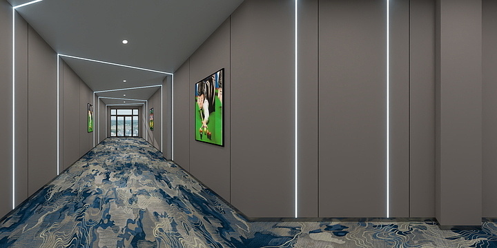 水韵设计装饰工作室-台球厅-装修设计方案