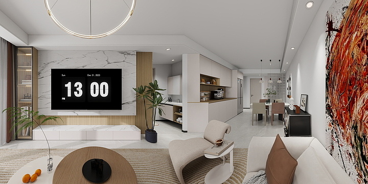 芒果H-公园时代1-2-904-装修设计方案