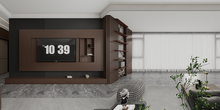 贵州点询建筑装饰工程有限公司-13#A户型意式风格138平方-装修设计方案