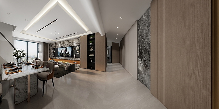 设计工作室效果图-户型1.dwg效果图-装修设计方案