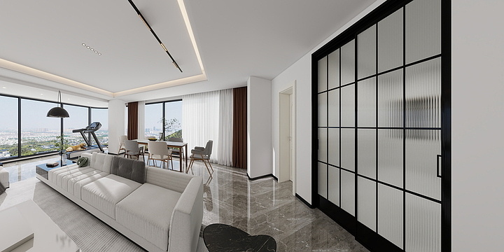 @我是小周周-现代-大平层-装修设计方案