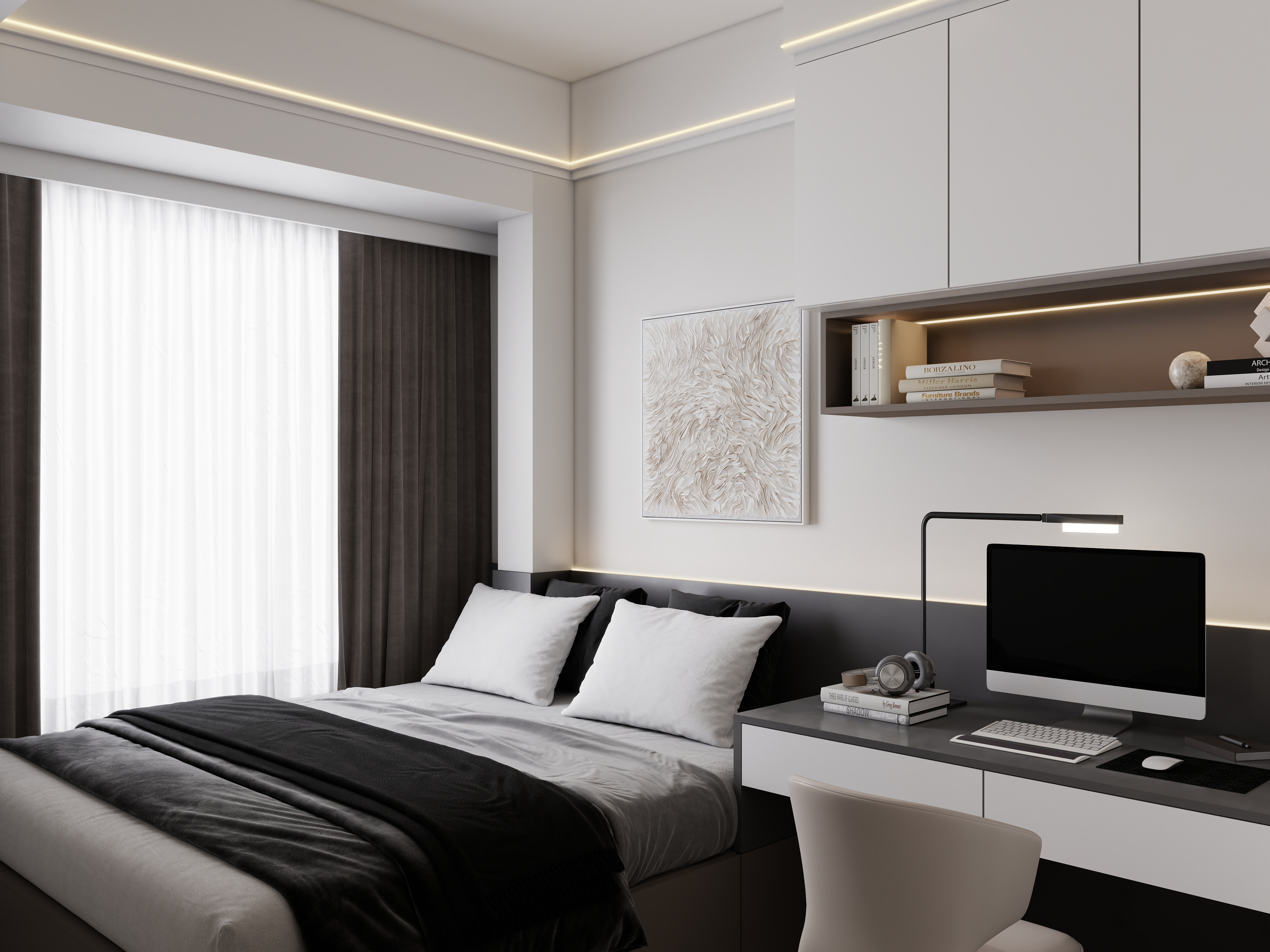 庄育霖-牧云溪谷123平轻奢4室装修效果图