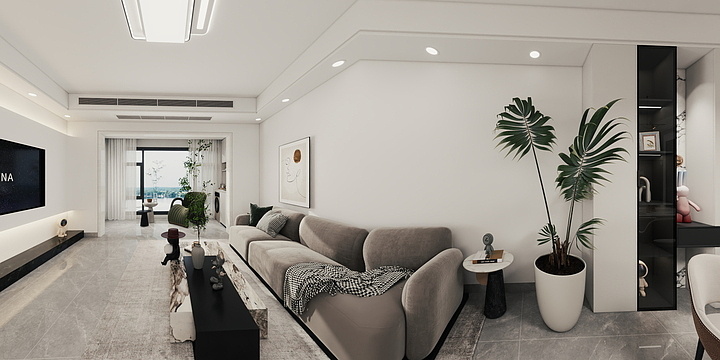 室内设计~邓-山水天城38栋一单元201室(1)-装修设计方案