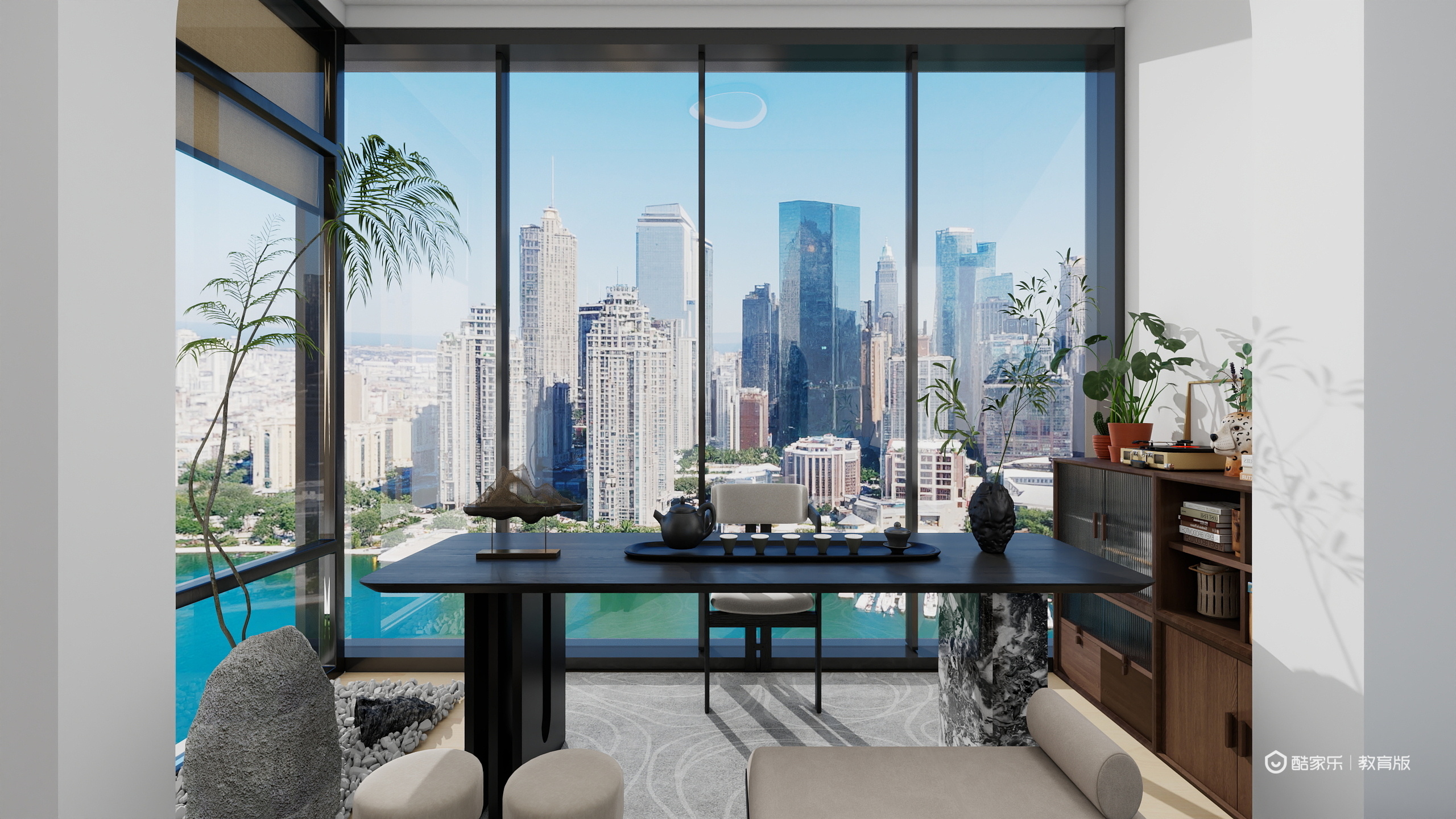 十八般武易-公园和御87㎡3室装修效果图