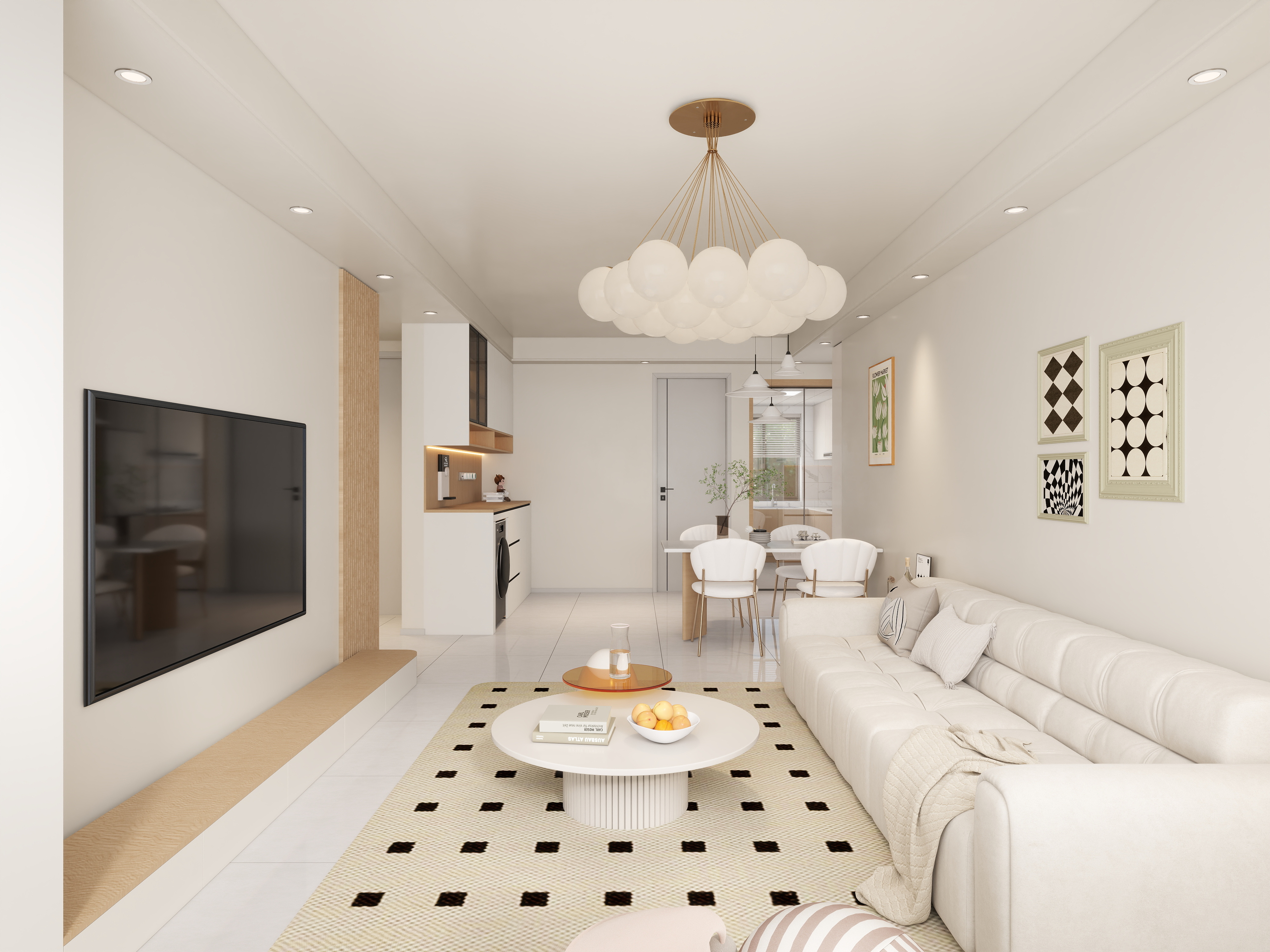 艺雅丽-102平现代简约装修效果图