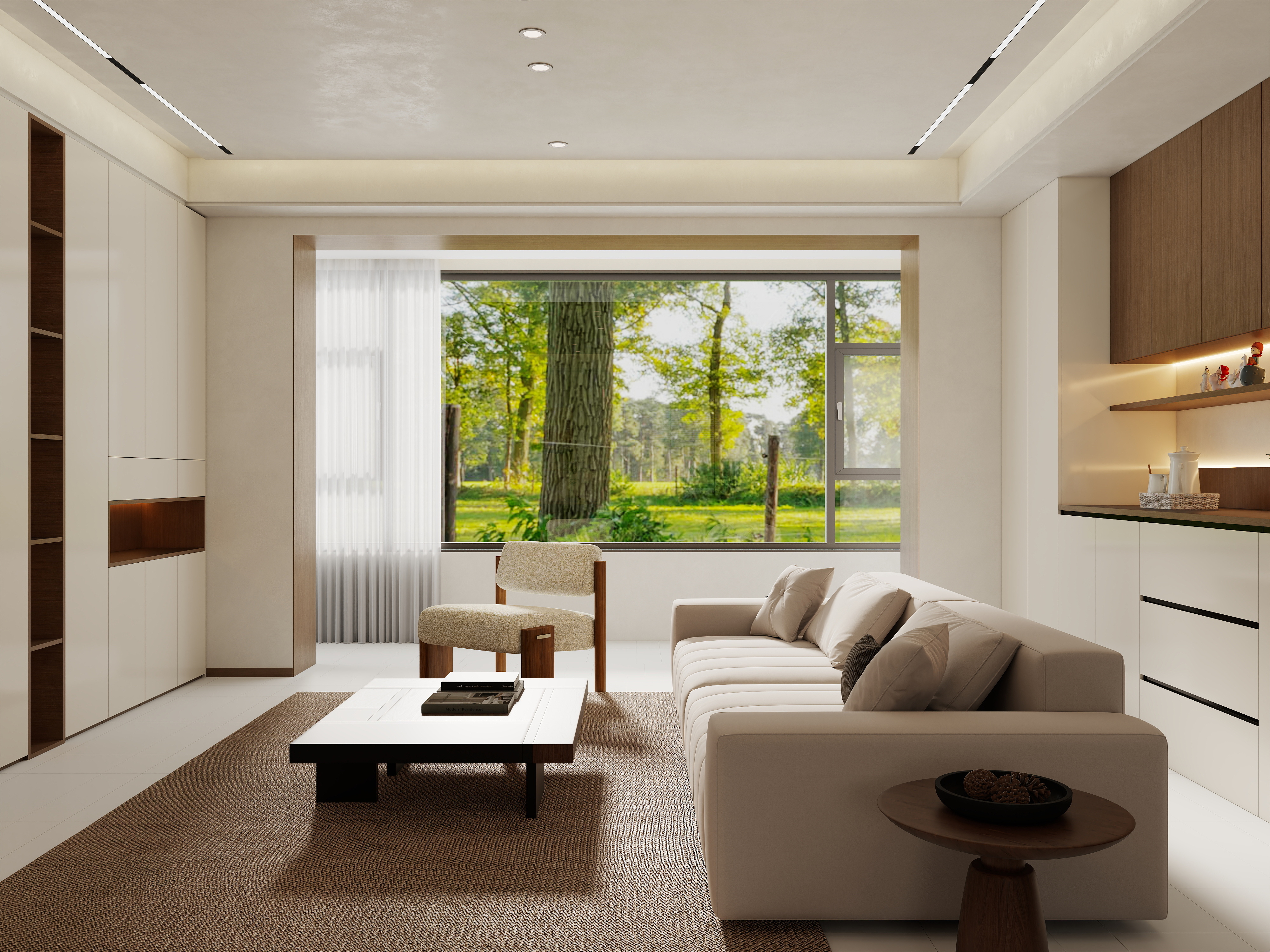 艺雅丽-96平现代简约 装修效果图