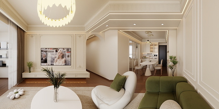 赵幵幵-5号楼西山法式风格-装修设计方案