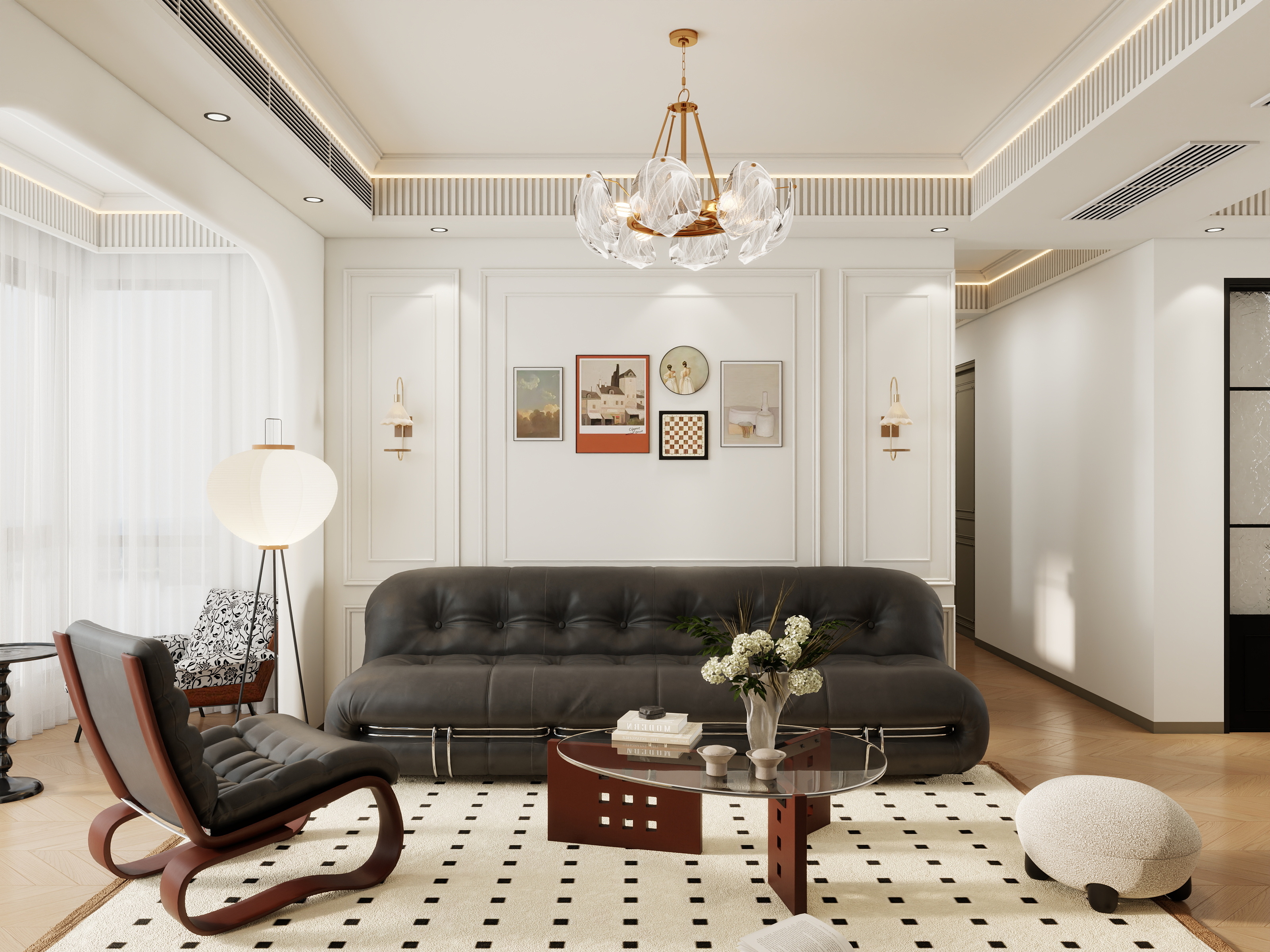 李青越-116平方法式四居室装修效果图