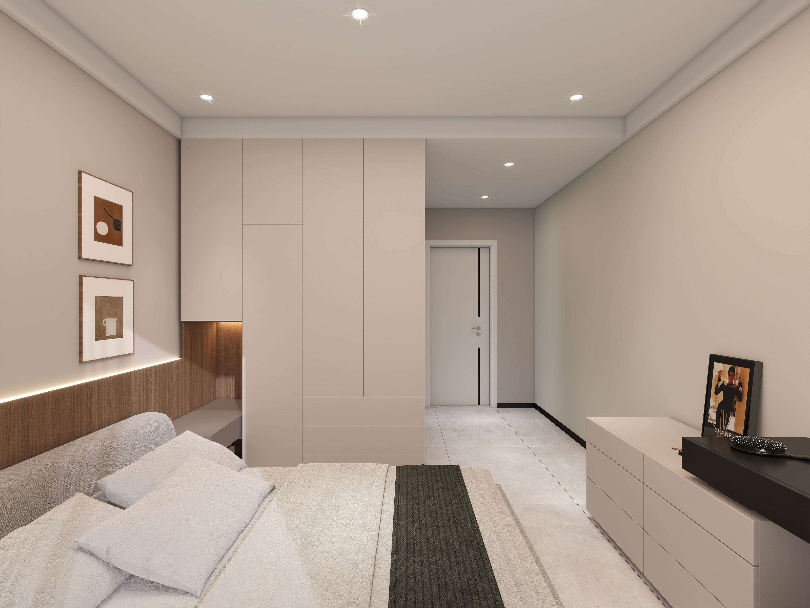 艺雅丽-99平现代风格 装修效果图